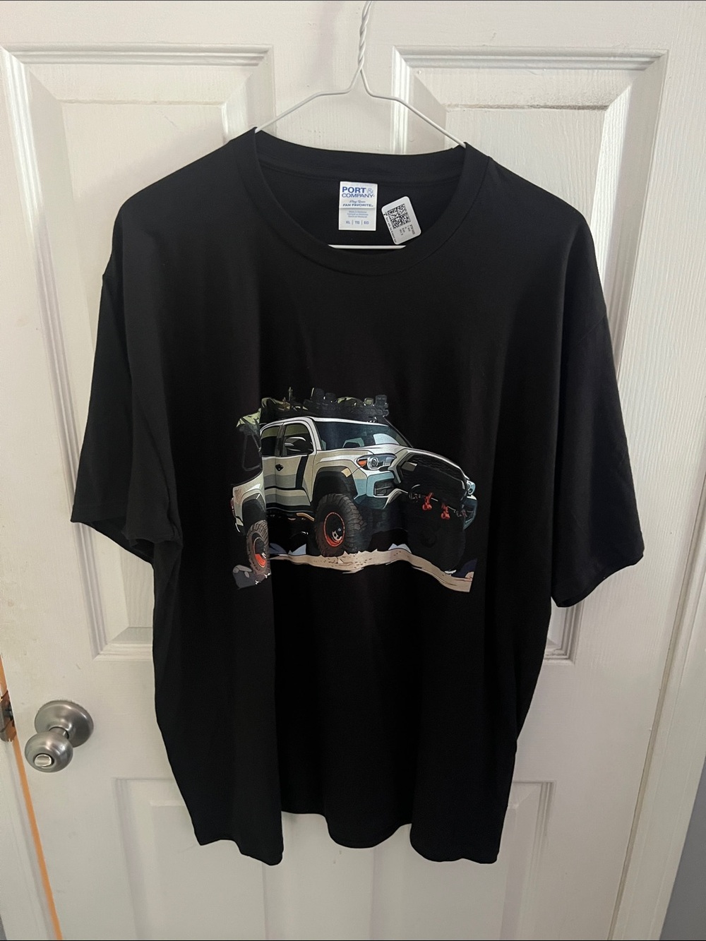 Toyota Tacoma Black Short Sleeve Tee with Off-Road Graphic